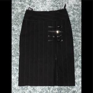 Front slit office skirt